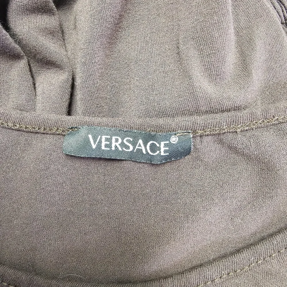 Versace Sequin Long Sleeve Ruched Side-Tie Top - Picture 9 of 10